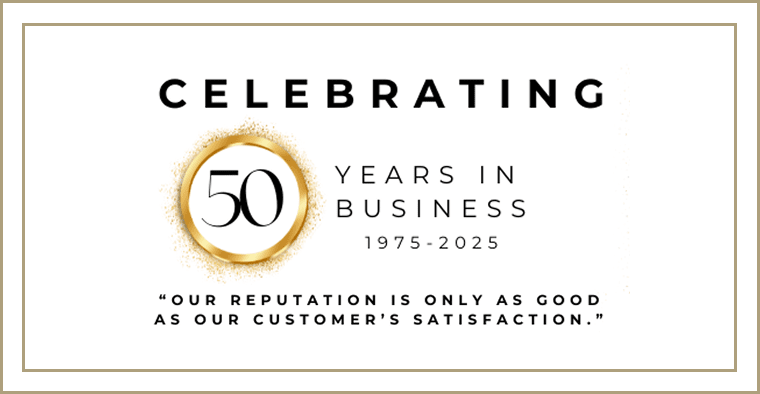 Celebrating 50 Years in Business Logo